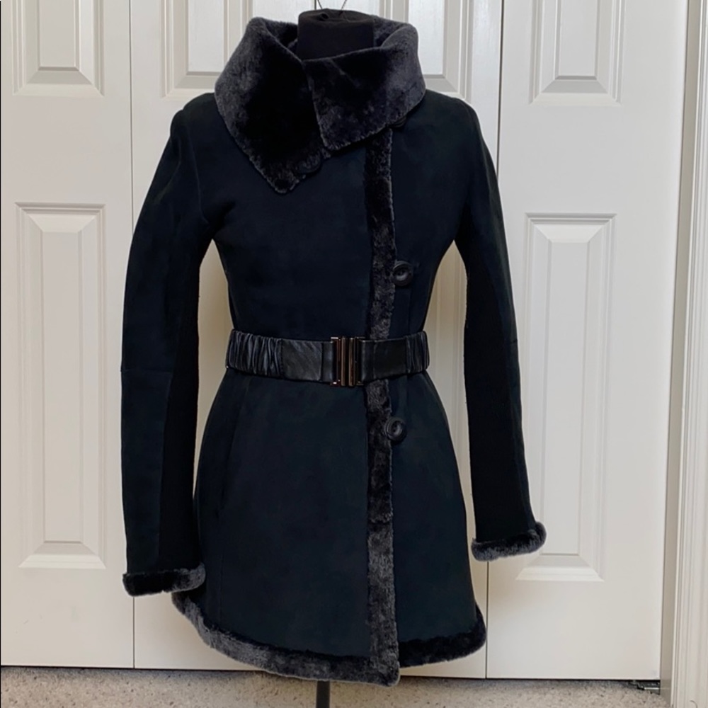 Moda Italia genuine shearling coat size S
